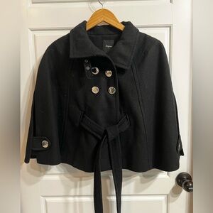 Elegant Black Double-Breasted Women's Jacket